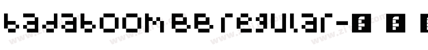 badaboom BB regular字体转换
